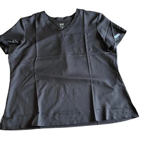 Med Couture XL Black Scrub Top